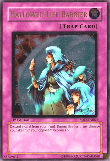 Hallowed Life Barrier [SOD-EN060] Ultimate Rare - Josh's Cards