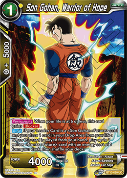 Son Gohan, Warrior of Hope (Uncommon) (BT13-099) [Supreme Rivalry] Parallel Foil