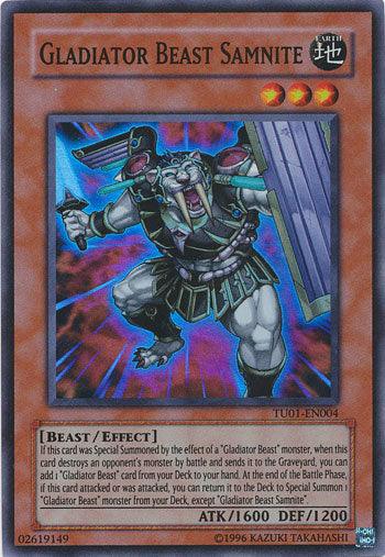 Gladiator Beast Samnite [TU01-EN004] Super Rare - Josh's Cards