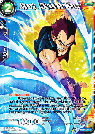 Vegeta, Disciplined Warrior (BT11-054) [Vermilion Bloodline] Parallel Foil