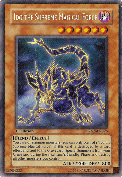 Ido the Supreme Magical Force [CRMS-EN096] Secret Rare - Josh's Cards