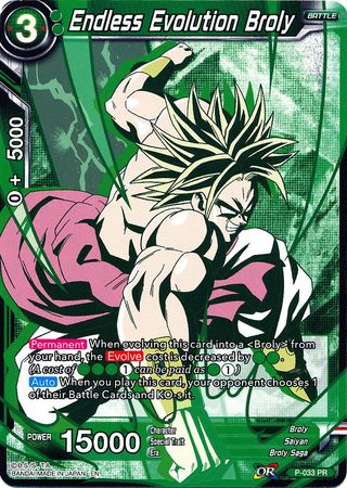 Endless Evolution Broly (Alternate Art) (P-033) [Special Anniversary Set] Parallel Foil