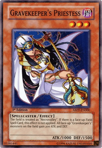 Gravekeeper's Priestess [ABPF-EN000] Super Rare - Josh's Cards
