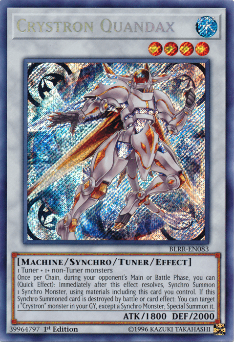 Crystron Quandax [BLRR-EN083] Secret Rare - Josh's Cards