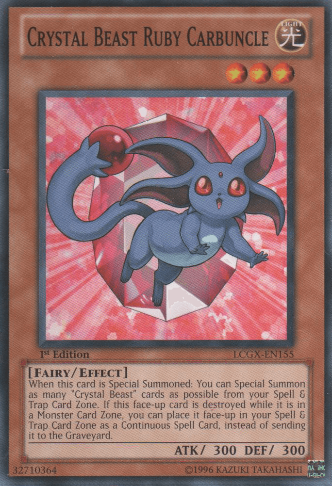 Crystal Beast Ruby Carbuncle [LCGX-EN155] Common - Josh's Cards