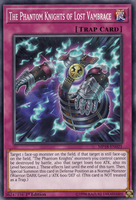 The Phantom Knights of Lost Vambrace [MP18-EN021] Common - Josh's Cards