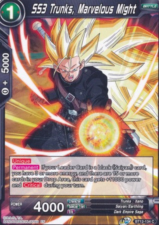 SS3 Trunks, Marvelous Might (BT12-134) [Vicious Rejuvenation] Parallel Foil