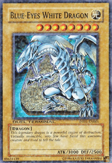 Blue-Eyes White Dragon [DT01-EN001] Super Rare - Josh's Cards