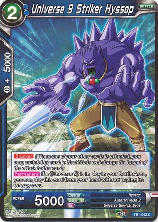 Universe 9 Striker Hyssop (TB1-043) [The Tournament of Power] Parallel Foil