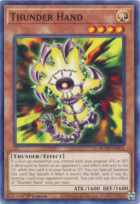 Thunder Hand [ROTD-EN031] Common - Josh's Cards