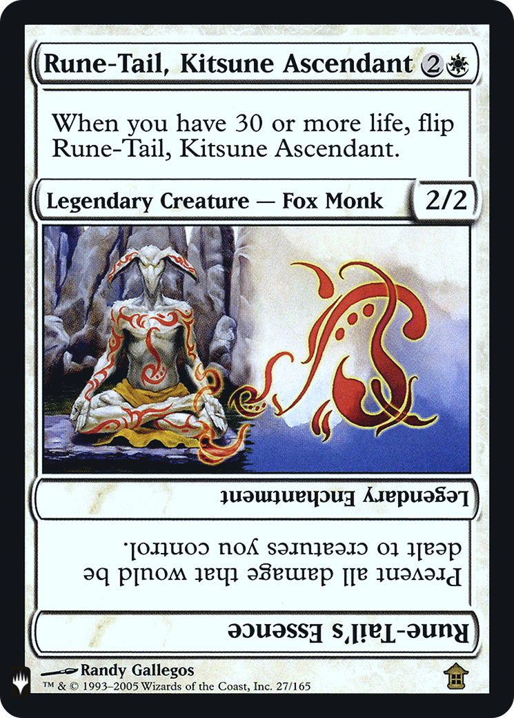 Rune-Tail, Kitsune Ascendant // Rune-Tail's Essence [Mystery Booster] Foil