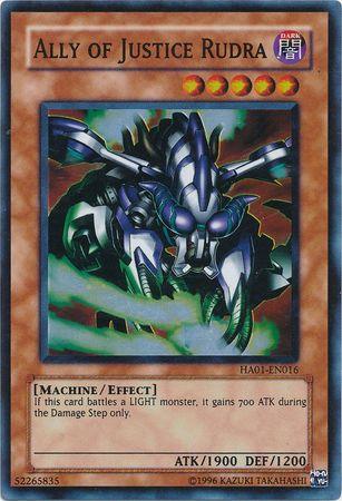 Ally of Justice Rudra [HA01-EN016] Super Rare - Josh's Cards