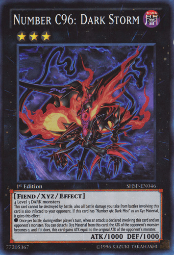 Number C96: Dark Storm [SHSP-EN046] Super Rare - Josh's Cards