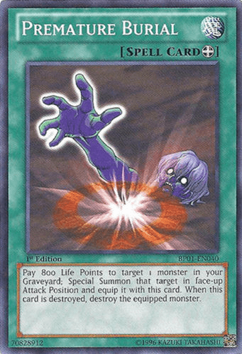 Premature Burial [BP01-EN040] Starfoil Rare - Josh's Cards