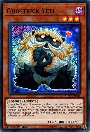 Ghostrick Yeti [AC18-EN004] Super Rare - Josh's Cards