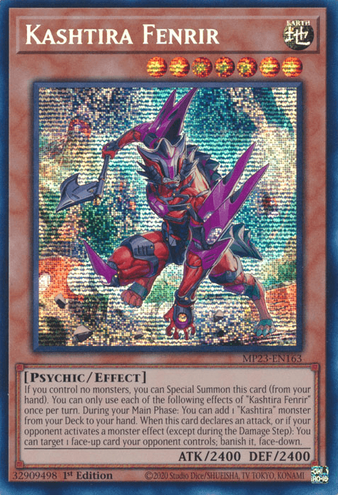 Kashtira Fenrir [MP23-EN163] Prismatic Secret Rare - Josh's Cards