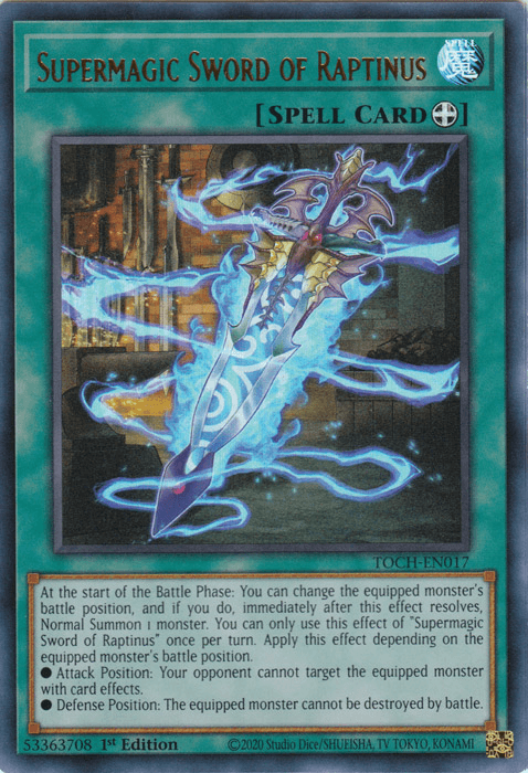 Supermagic Sword of Raptinus [TOCH-EN017] Ultra Rare - Josh's Cards
