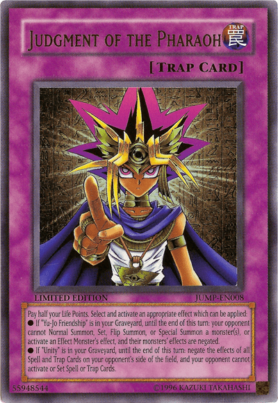 Judgment of the Pharaoh [JUMP-EN008] Ultra Rare - Josh's Cards