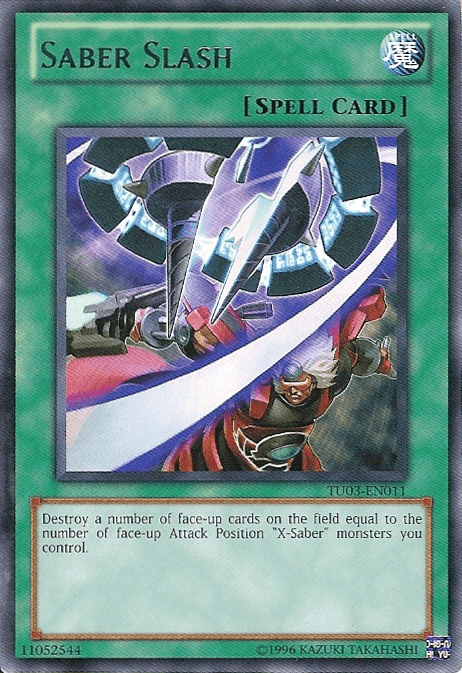 Saber Slash [TU03-EN011] Rare - Josh's Cards