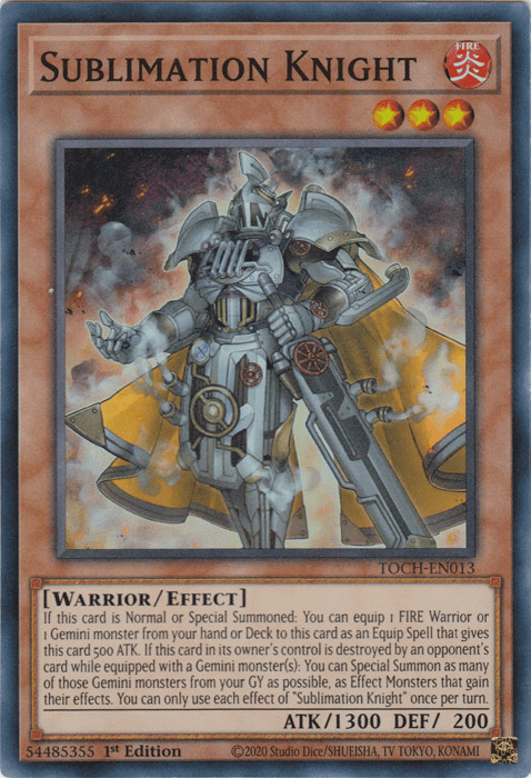 Sublimation Knight [TOCH-EN013] Super Rare - Josh's Cards