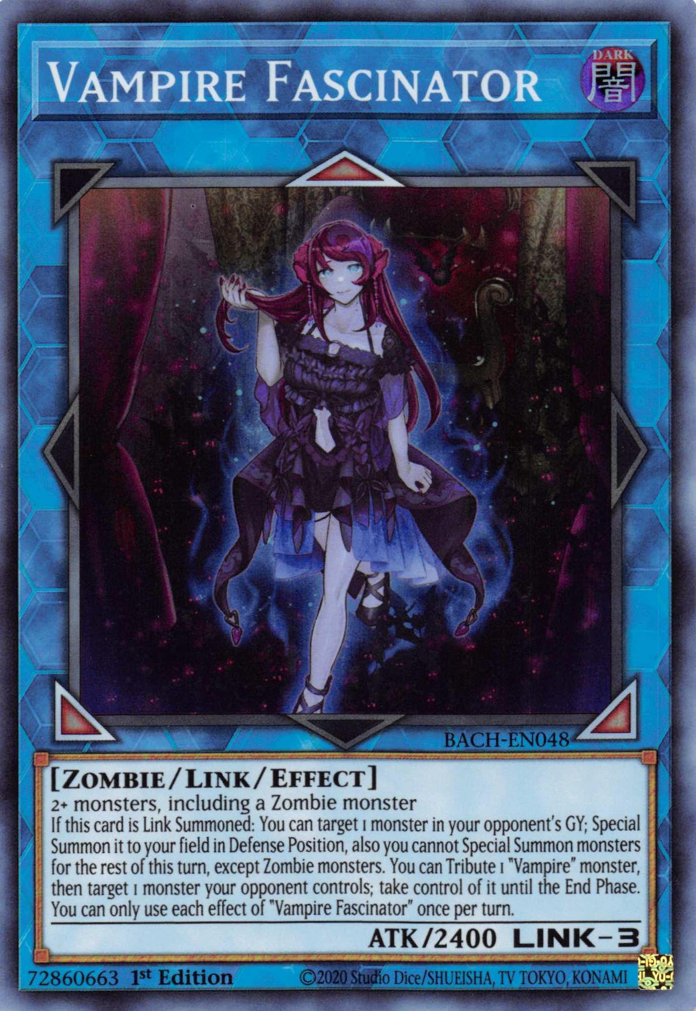 Vampire Fascinator [BACH-EN048] Super Rare - Josh's Cards