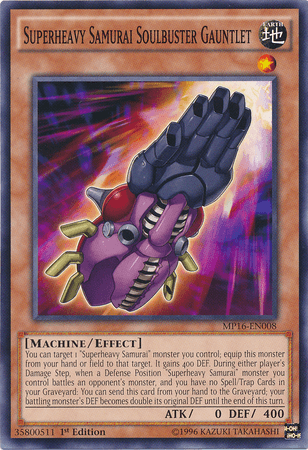 Superheavy Samurai Soulbuster Gauntlet [MP16-EN008] Common - Josh's Cards