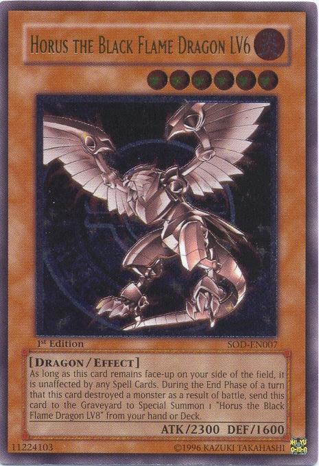 Horus the Black Flame Dragon LV6 [SOD-EN007] Ultimate Rare - Josh's Cards