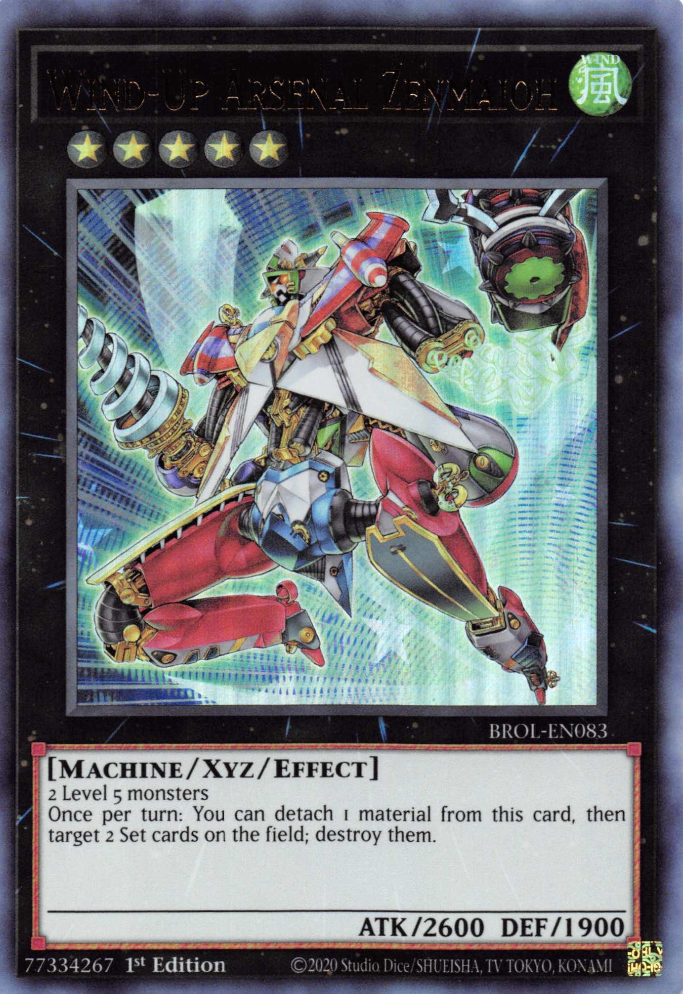 Wind-Up Arsenal Zenmaioh [BROL-EN083] Ultra Rare - Josh's Cards