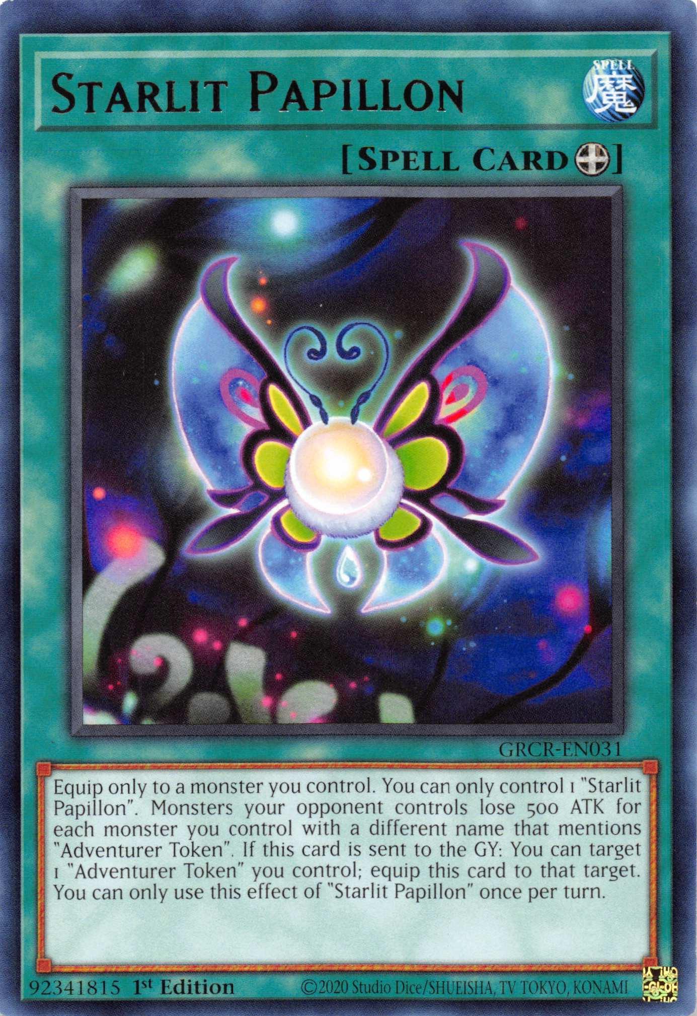 Starlit Papillon [GRCR-EN031] Rare - Josh's Cards