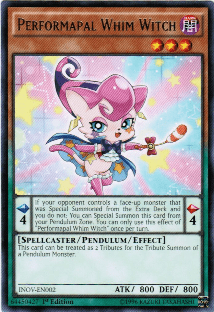 Performapal Whim Witch [INOV-EN002] Rare - Josh's Cards