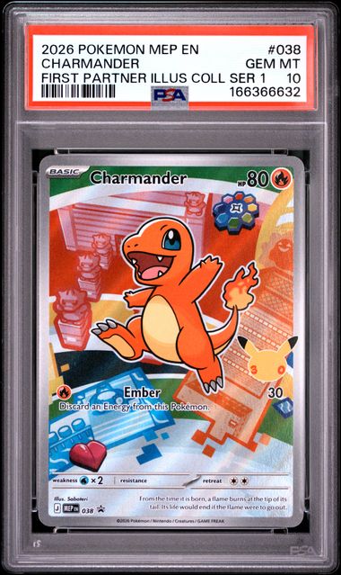 Charmander Mega Evolution Promo 038 PSA 10