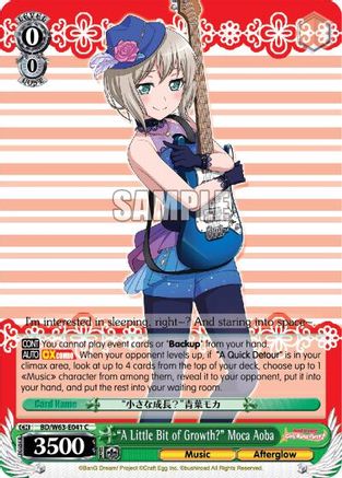 "A Little Bit of Growth?" Moca Aoba (BD/W63-E041 C) - BanG Dream! Girls Band Party! Vol.2