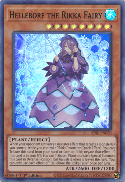 Hellebore the Rikka Fairy [SESL-EN020] Super Rare - Josh's Cards