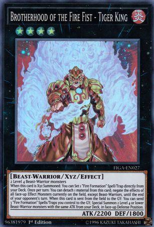 Brotherhood of the Fire Fist - Tiger King [FIGA-EN027] Super Rare - Josh's Cards