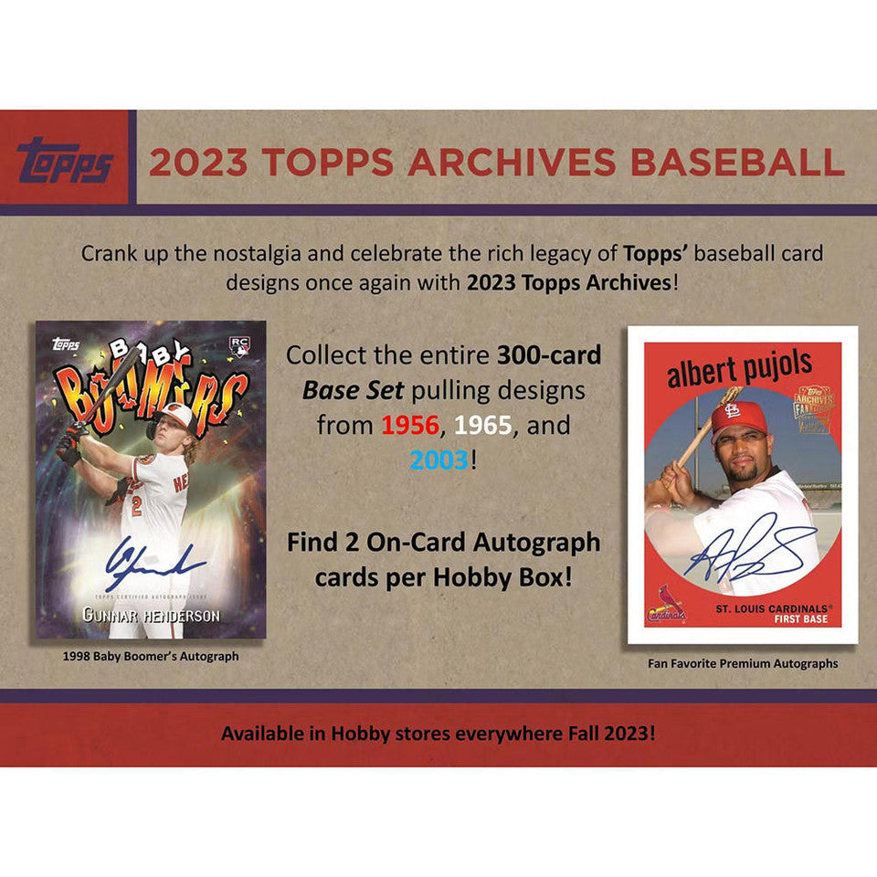 2023 Topps Archives Baseball Hobby Box