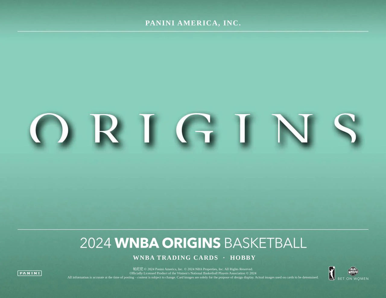 2024 Panini WNBA Origins Basketball Hobby Box