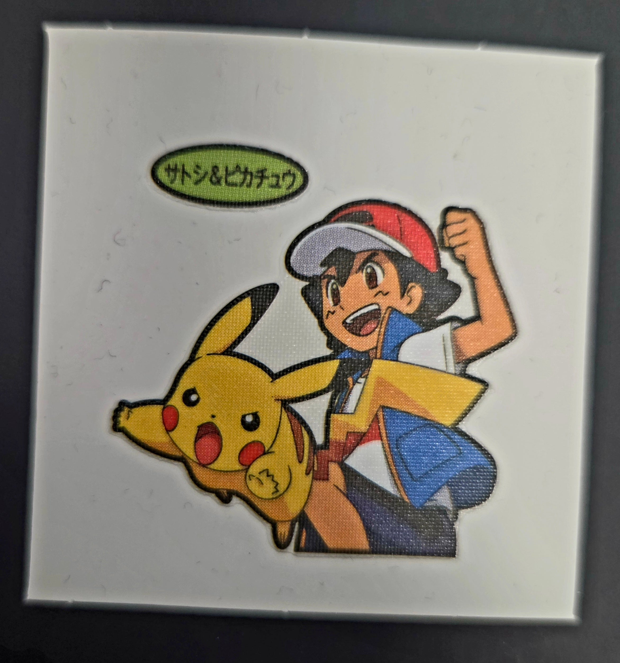 Pokemon Bread Seal Deco Character Sticker - Ash & Pikachu