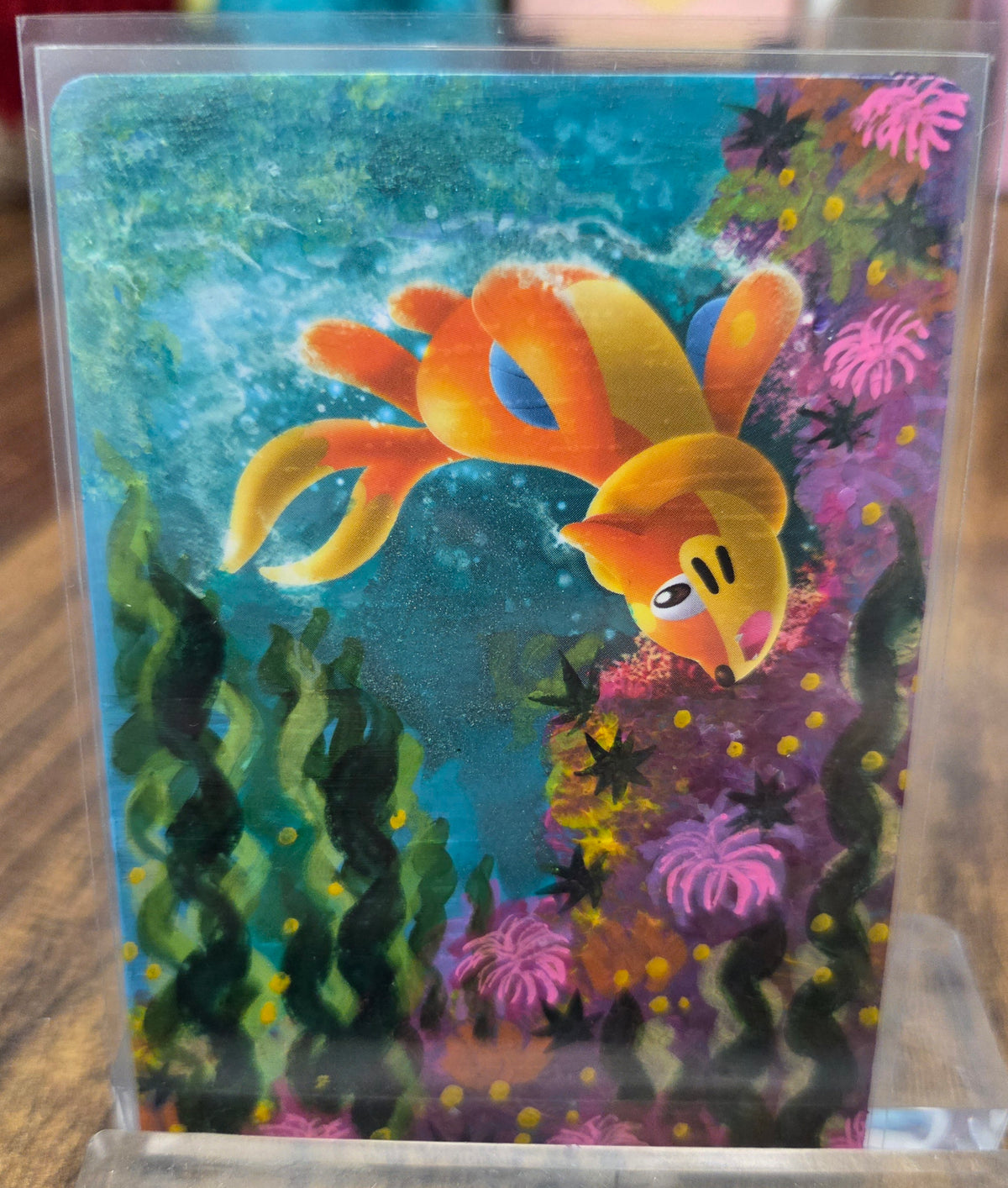 Custom Painted Buizel Pokemon Card