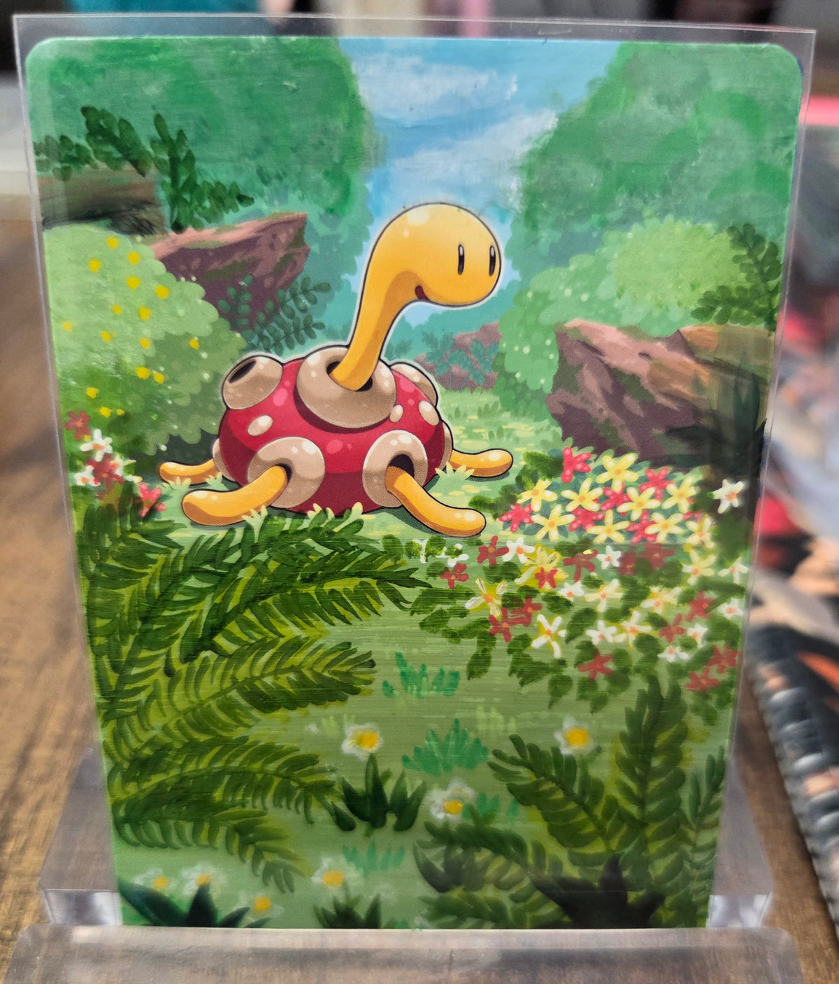 Custom Painted Shuckle Pokemon Card