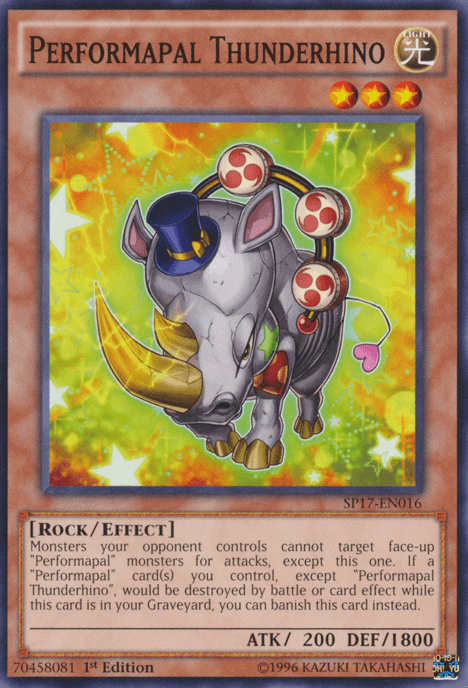 Performapal Thunderhino [SP17-EN016] Common - Josh's Cards