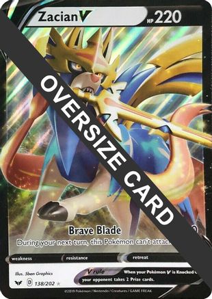 Zacian V - 138/202 [138] (Jumbo Cards) Holofoil