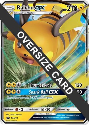 Raichu GX SM213 - Jumbo Cards Holofoil
