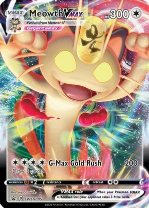 Pokemon: Meowth Vmax Promo SWSH005 - Near Mint