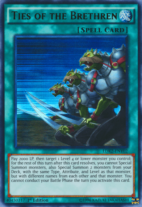 Ties of the Brethren [LDK2-ENY02] Ultra Rare - Josh's Cards