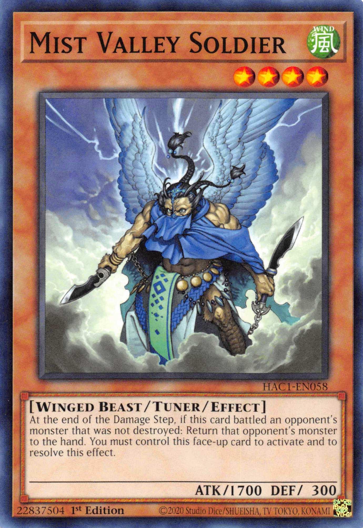 Mist Valley Soldier [HAC1-EN058] Common - Josh's Cards