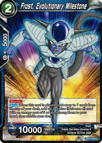 Frost, Evolutionary Milestone (BT15-053) [Saiyan Showdown] Parallel Foil