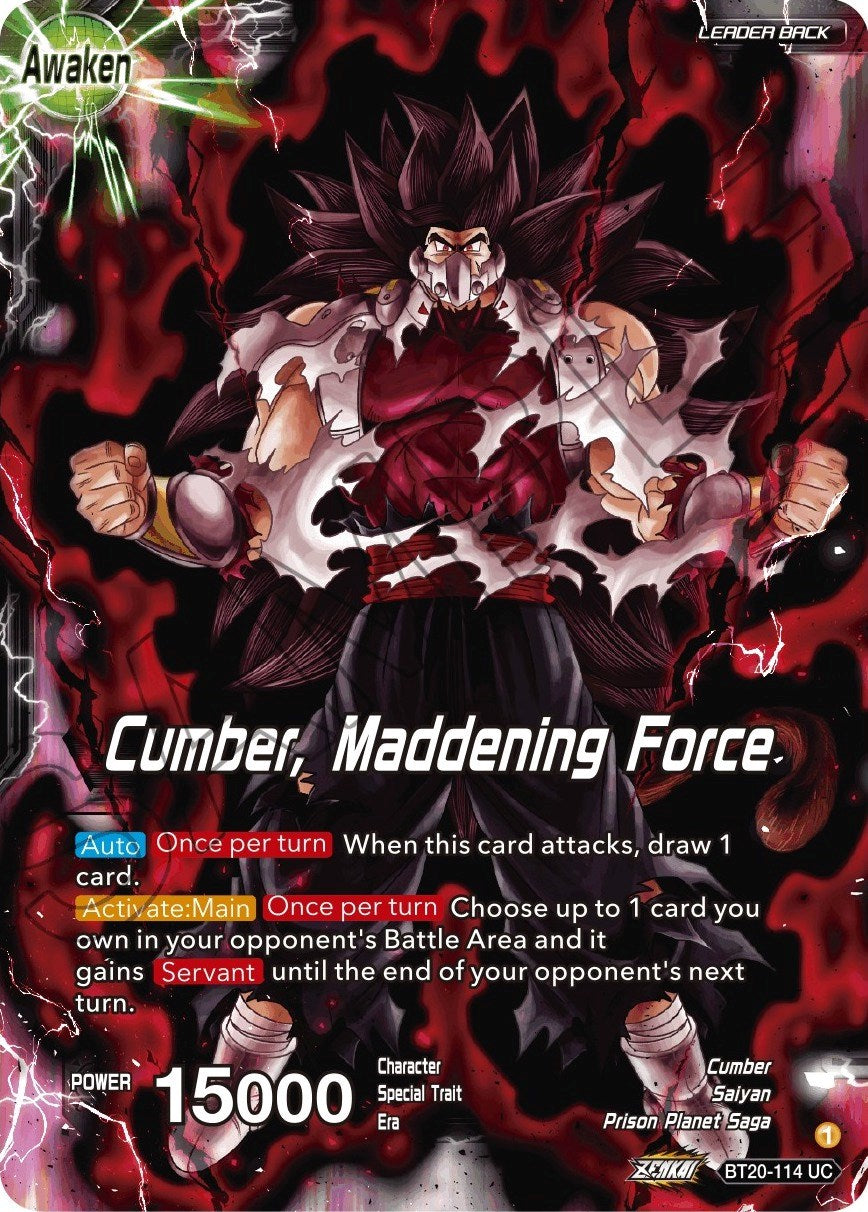 Evil Saiyan // Cumber, Maddening Force (BT20-114) [Power Absorbed] Parallel Foil