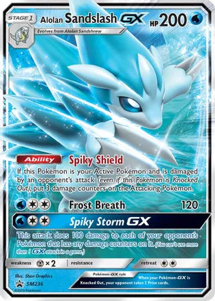 Pokemon: Alolan Sandslash GX Promo SM236 - Near Mint