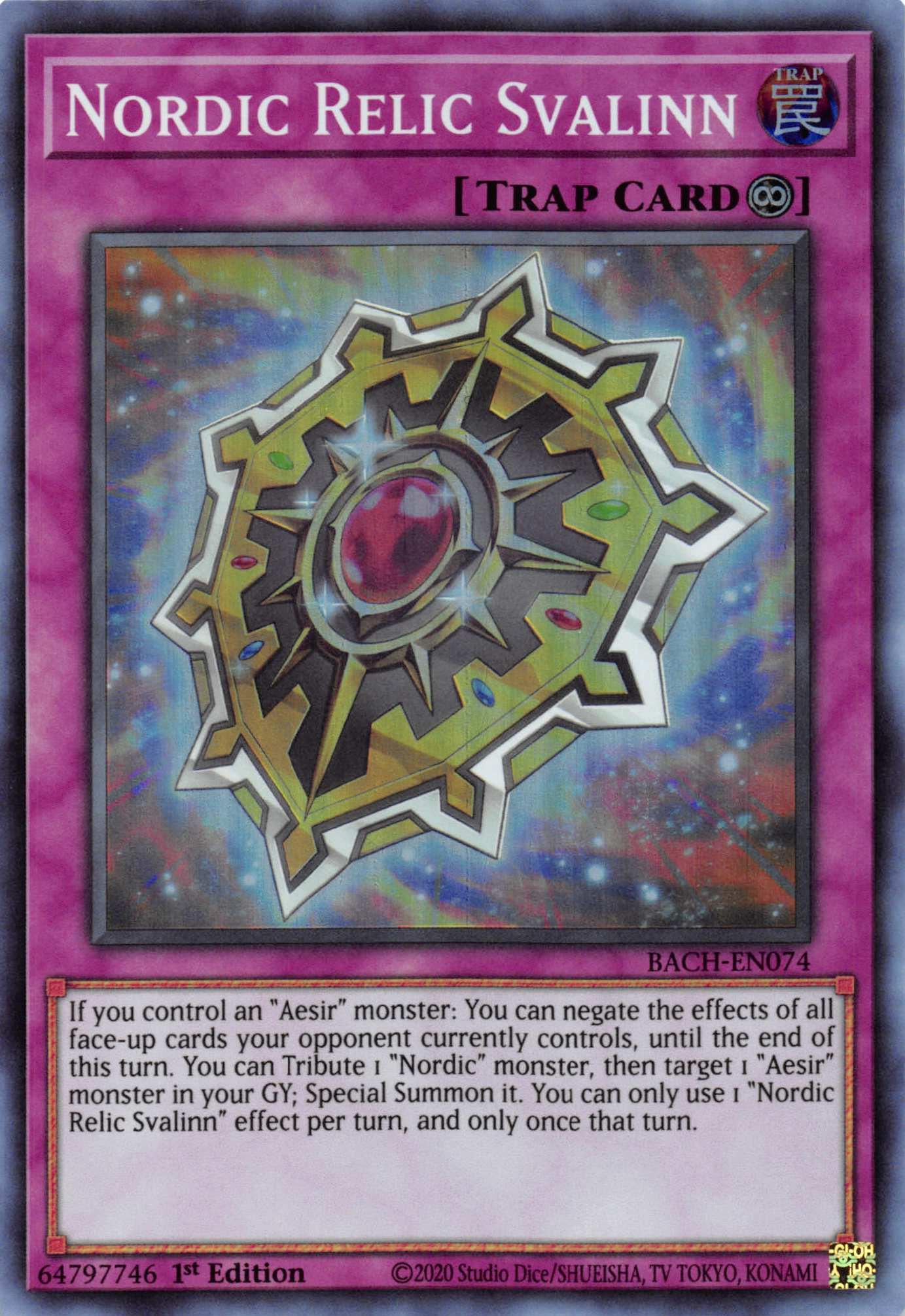 Nordic Relic Svalinn [BACH-EN074] Super Rare - Josh's Cards