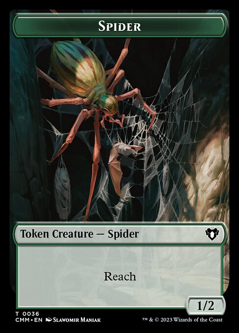 Thopter // Spider Double-Sided Token [Commander Masters Tokens] Foil